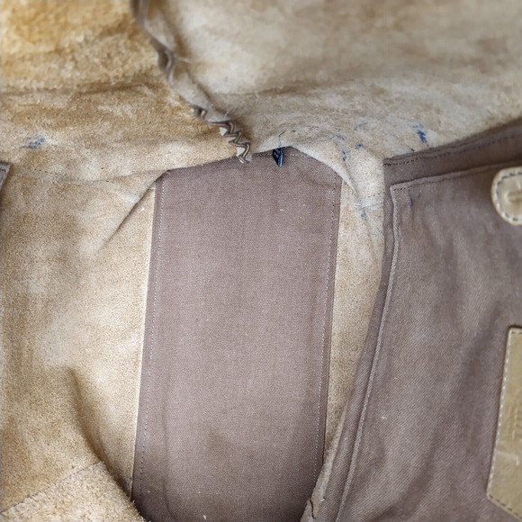 Frye Olive Tanned Tote In Brown Tan Leather Double Handle Large Bag - Picture 15 of 16